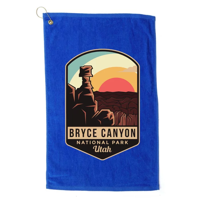 Bryce Canyon National Park Hiking Utah Tourist Souvenirs Gift Platinum Collection Golf Towel