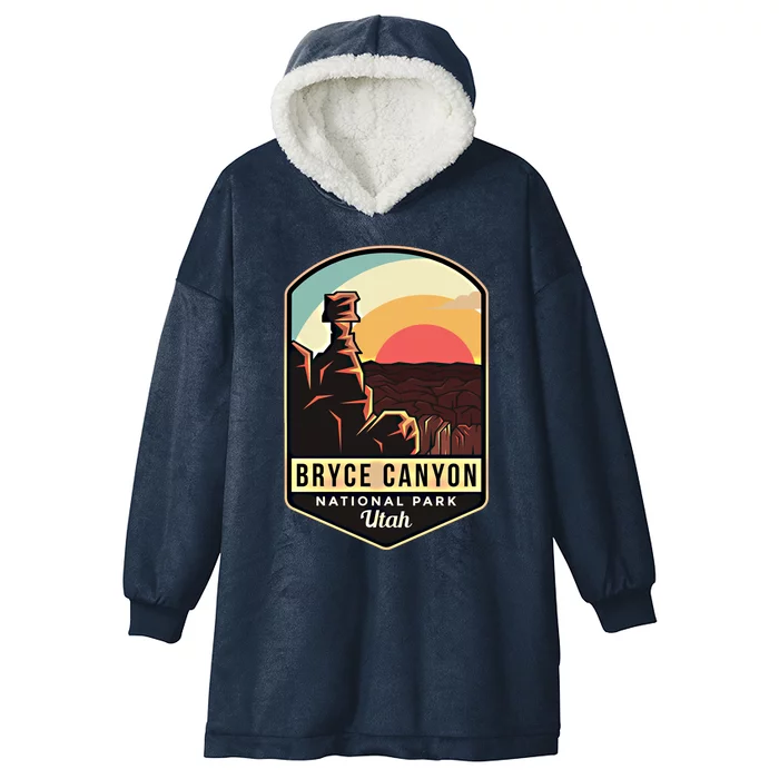 Bryce Canyon National Park Hiking Utah Tourist Souvenirs Gift Hooded Wearable Blanket