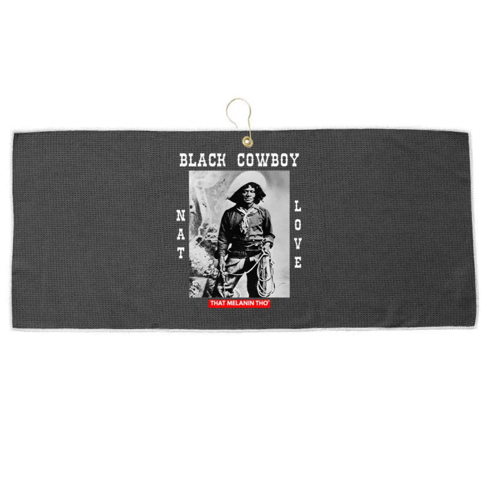 Black Cowboy Nat Love African American Cowboys Black History Large Microfiber Waffle Golf Towel