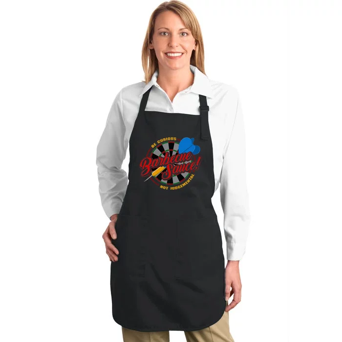 Be Curious Not Judgemental Inspirational Barbecue Sauce Full-Length Apron With Pocket