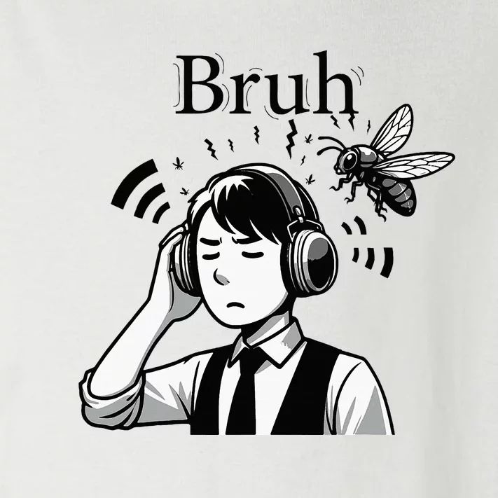 Bruh Cicadas Noise Funny Headset Cicada 2024 Cicada Killer Toddler Long Sleeve Shirt