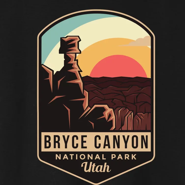 Bryce Canyon National Park Hiking Utah Tourist Souvenirs Cool Gift Women's Crop Top Tee