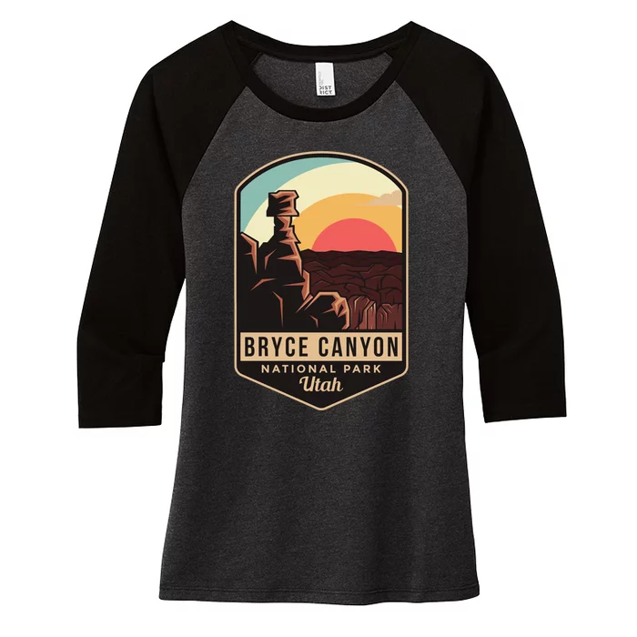 Bryce Canyon National Park Hiking Utah Tourist Souvenirs Cool Gift Women's Tri-Blend 3/4-Sleeve Raglan Shirt