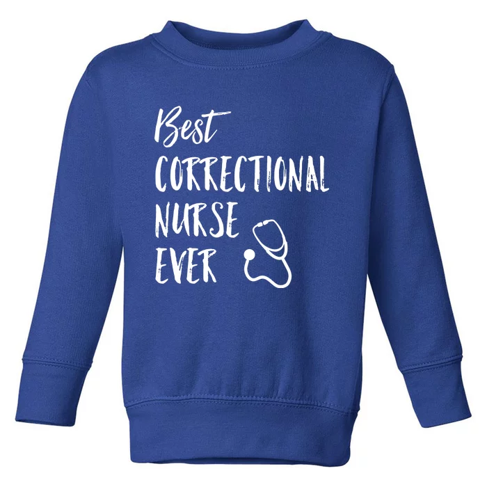 Best Correctional Nurse Ever National Nurses Week Great Gift Toddler Sweatshirt