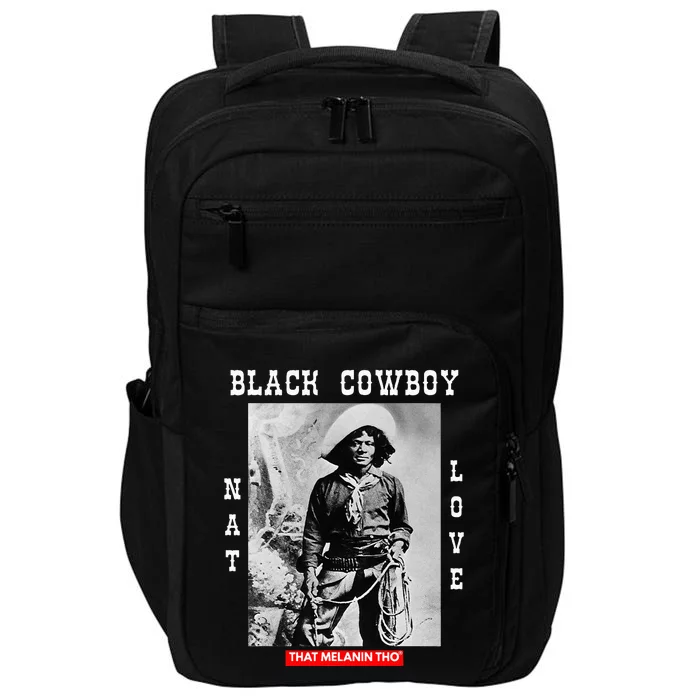 Black Cowboy Nat Love African American Cowboys Impact Tech Backpack