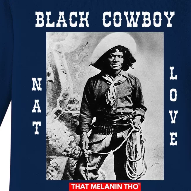 Black Cowboy Nat Love African American Cowboys Baby Long Sleeve Bodysuit