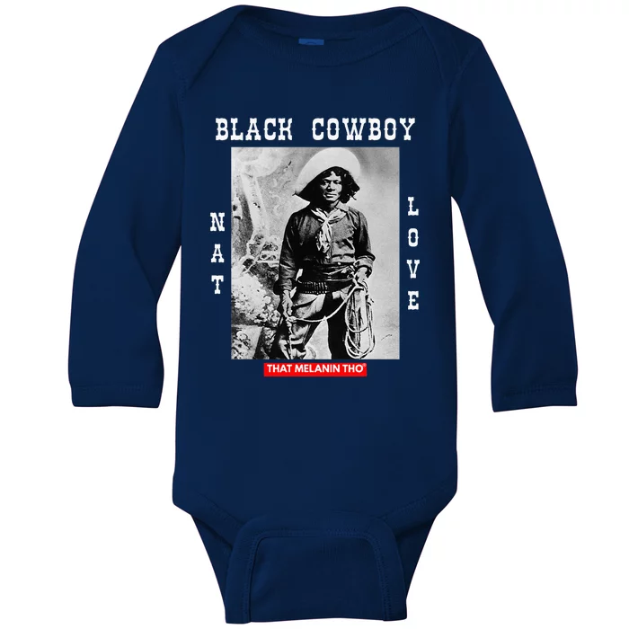 Black Cowboy Nat Love African American Cowboys Baby Long Sleeve Bodysuit