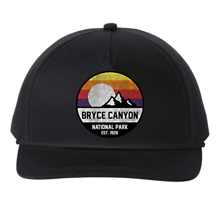 Bryce Canyon National Park Retro Mountain Design Meaningful Gift Snapback Five-Panel Rope Hat