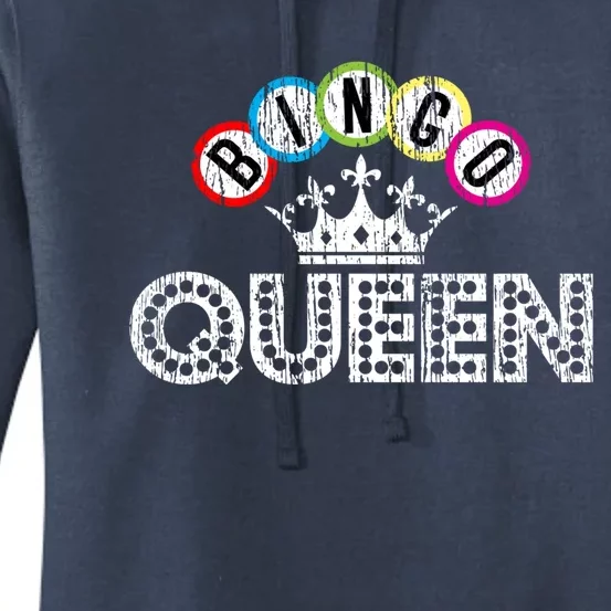 Bingo Casino Night Crown Bingo Queen Gift Women's Pullover Hoodie