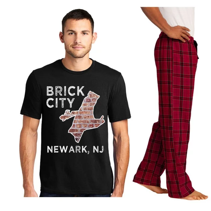 Brick City Newark NJ City New Jersey Map graphic Pajama Set