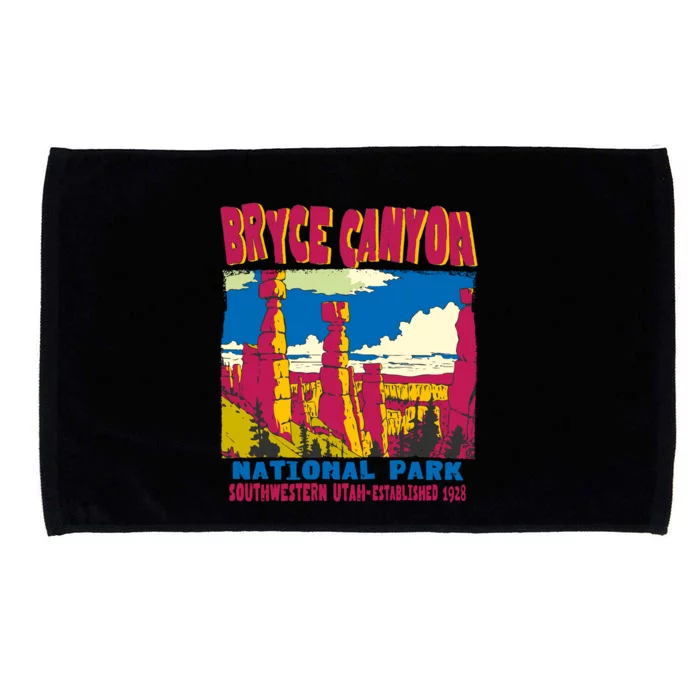 Bryce Canyon National Park Hoodoos Vintage Microfiber Hand Towel