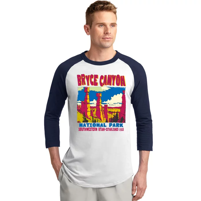 Bryce Canyon National Park Hoodoos Vintage Baseball Sleeve Shirt