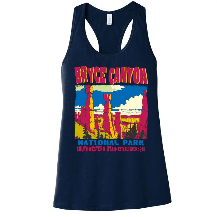 Bryce Canyon National Park Hoodoos Vintage Women's Racerback Tank