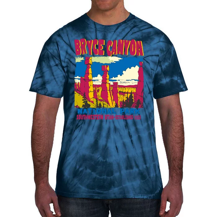 Bryce Canyon National Park Hoodoos Vintage Tie-Dye T-Shirt