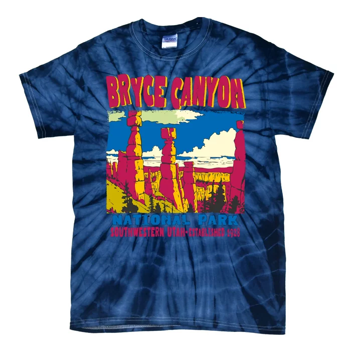 Bryce Canyon National Park Hoodoos Vintage Tie-Dye T-Shirt