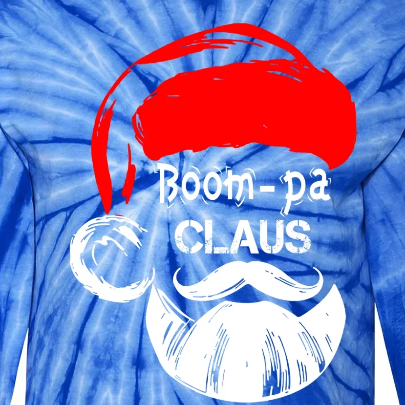 Boompa Claus New Christmas Santa Claus Cool Gift Tie-Dye Long Sleeve Shirt