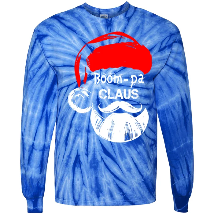 Boompa Claus New Christmas Santa Claus Cool Gift Tie-Dye Long Sleeve Shirt