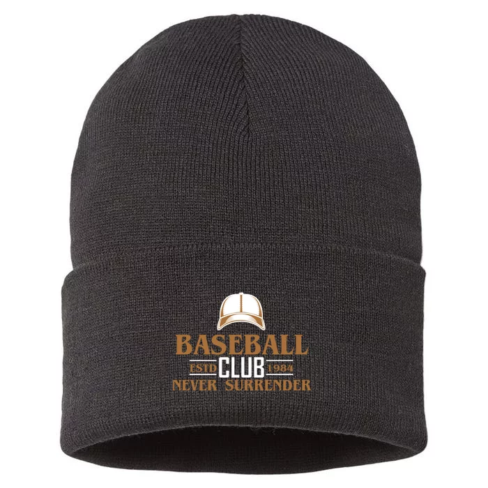 Baseball Club Never Surrender Sustainable Knit Beanie