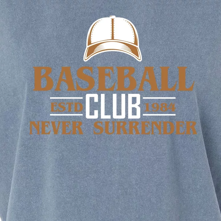 Baseball Club Never Surrender Garment-Dyed Women's Muscle Tee