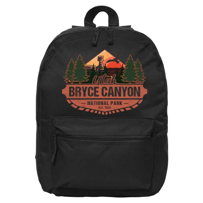 Bryce Canyon National Park Utah USA Desert Vacation Souvenir 16 in Basic Backpack