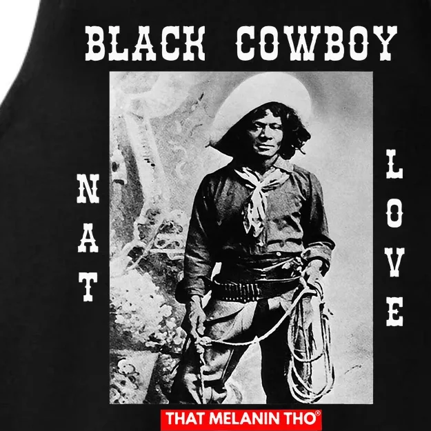 Black Cowboy Nat Love African American Cowboys Black History Ladies Tri-Blend Wicking Tank