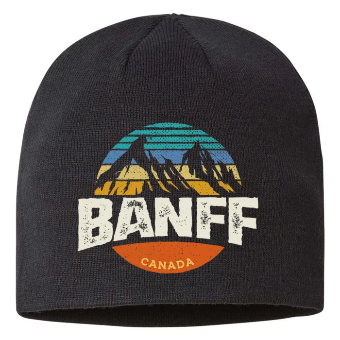 Banff Canada National Park Vintage Mountain 8 1/2in Sustainable Knit Beanie