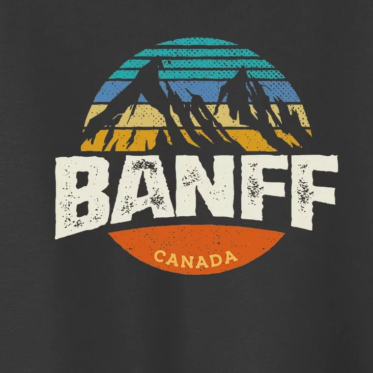 Banff Canada National Park Vintage Mountain Toddler T-Shirt