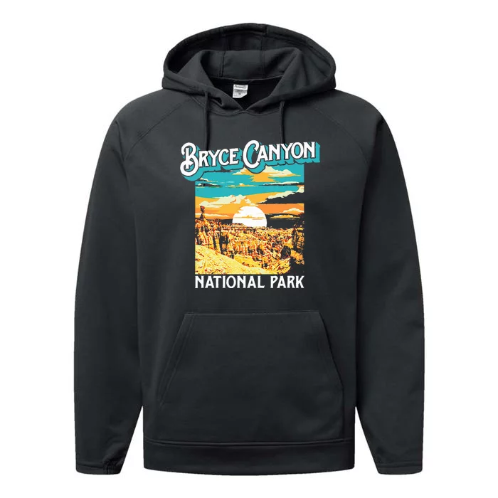 Bryce Canyon National Park Utah Hoodoos Performance Fleece Hoodie