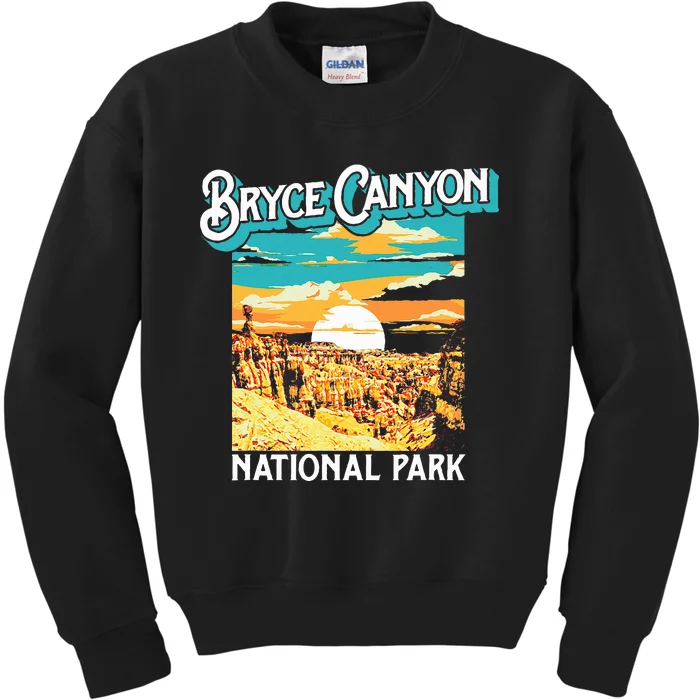 Bryce Canyon National Park Utah Hoodoos Kids Sweatshirt