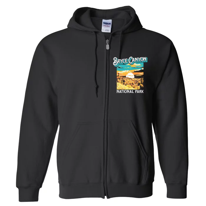 Bryce Canyon National Park Utah Hoodoos Full Zip Hoodie