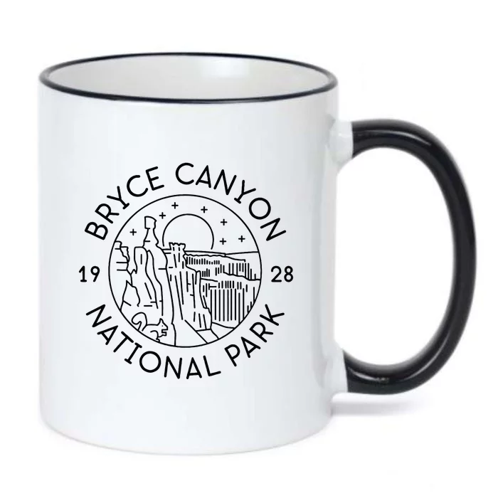 Bryce Canyon National Park 1928 Utah Black Color Changing Mug