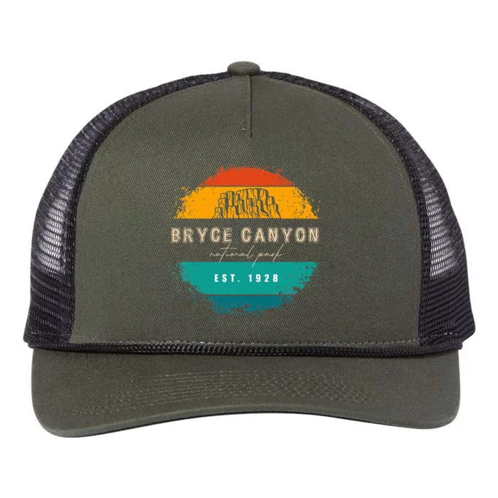 Bryce Canyon National Park Utah Retro Rope Trucker Hat Cap