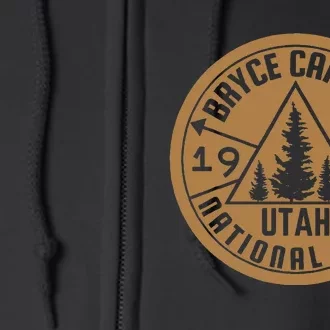 Bryce Canyon National Park Utah Hike Outdoors Full Zip Hoodie