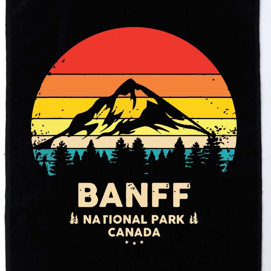 Banff Canadian National Park Retro Souvenir Platinum Collection Golf Towel