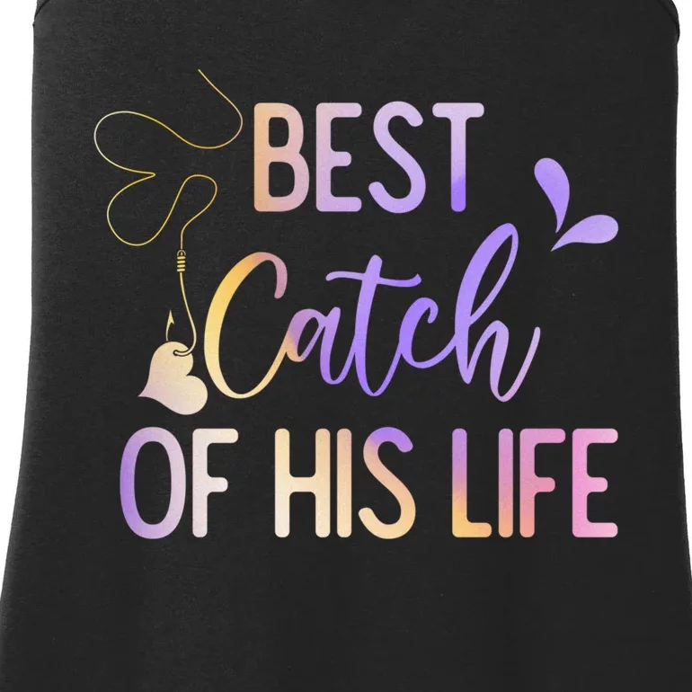 Best Catch Of His Life Couple Fishing Fishers Matching Gift Ladies Essential Tank