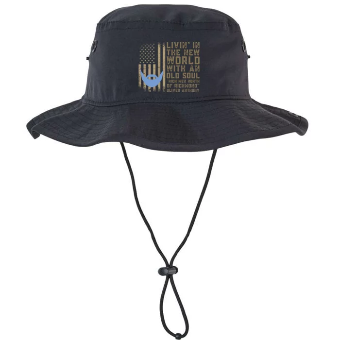 Blue Collar Oliver Anthony Rich Men North Of Richmond Flag Legacy Cool Fit Booney Bucket Hat