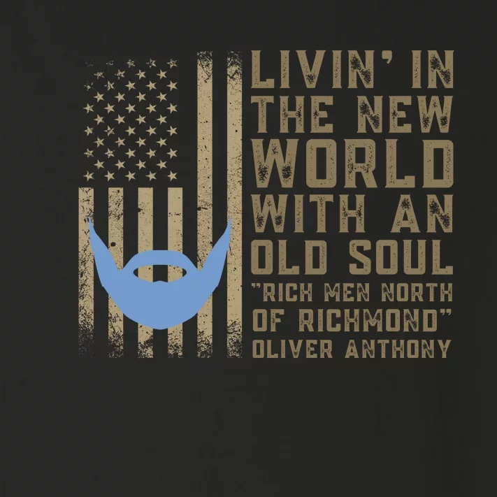 Blue Collar Oliver Anthony Rich Men North Of Richmond Flag Toddler Long Sleeve Shirt