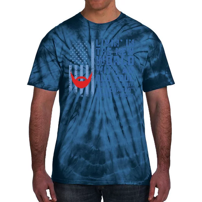 Blue Collar Oliver Anthony Rich Men North Of Richmond Flag Tie-Dye T-Shirt