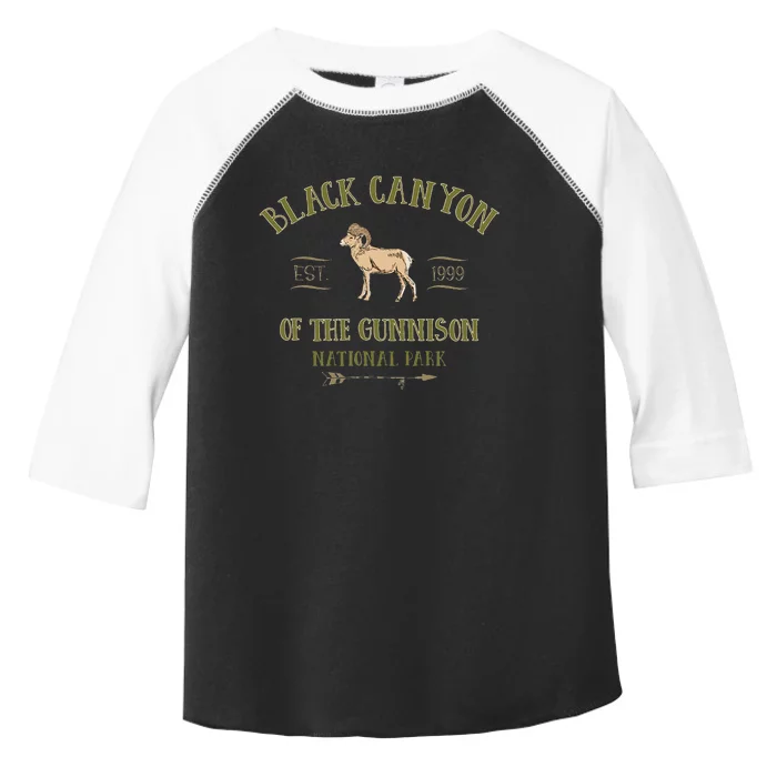 Black Canyon Of The Gunnison National Park Design Toddler Fine Jersey T-Shirt