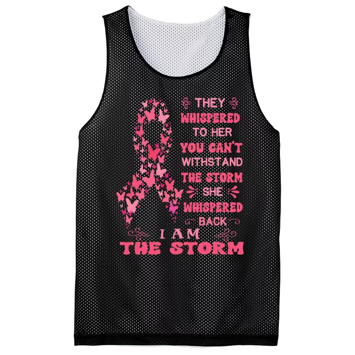 Breast Cancer  October Pink warrior ribbon survivor Mesh Reversible Basketball Jersey Tank