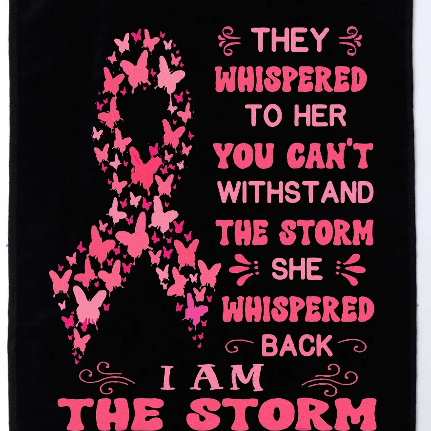 Breast Cancer  October Pink warrior ribbon survivor Platinum Collection Golf Towel