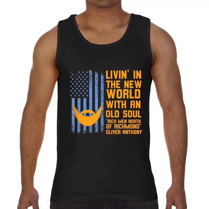 Blue Collar Oliver Anthony Rich Men North Of Richmond Flag Comfort Colors® Tank Top