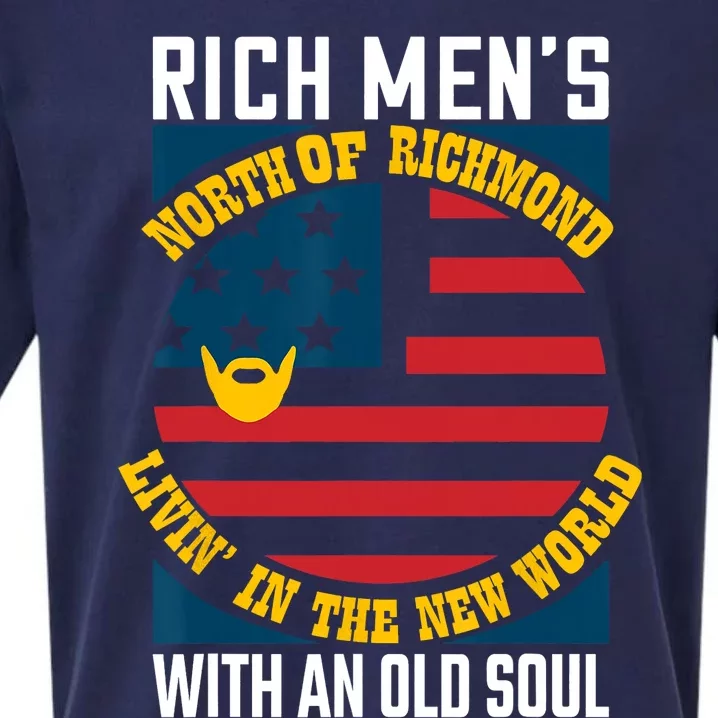 Blue Collar Oliver Anthony Rich Men North Of Richmond Livin In The New World Sueded Cloud Jersey T-Shirt