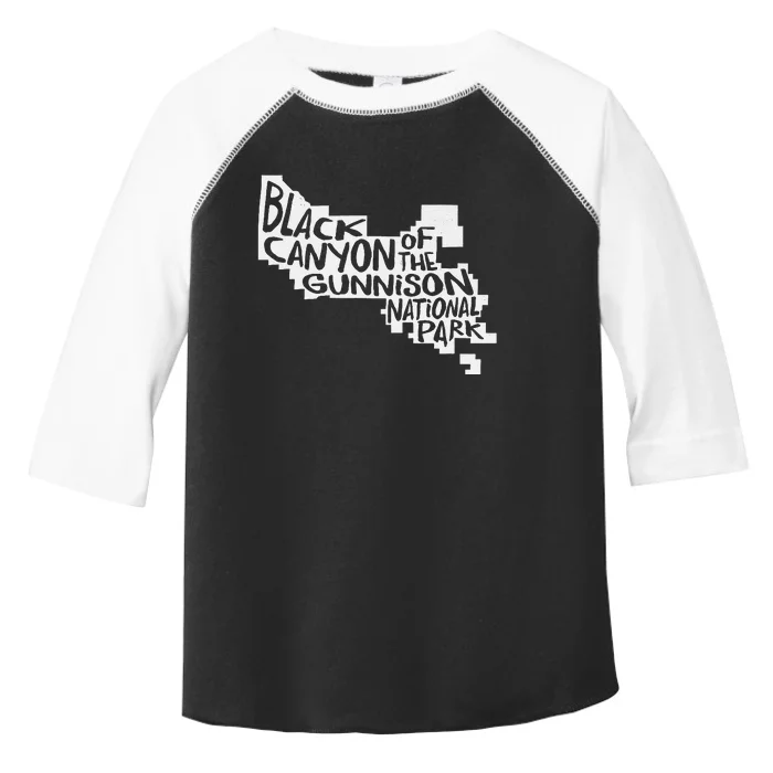 Black Canyon of the Gunnison National Park Map Toddler Fine Jersey T-Shirt