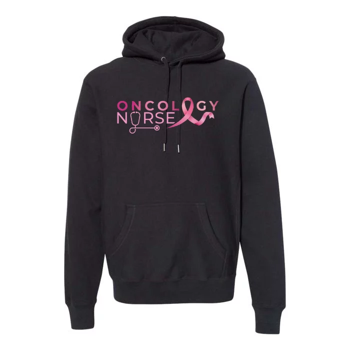 Breast Cancer Oncology Nurse Premium Hoodie