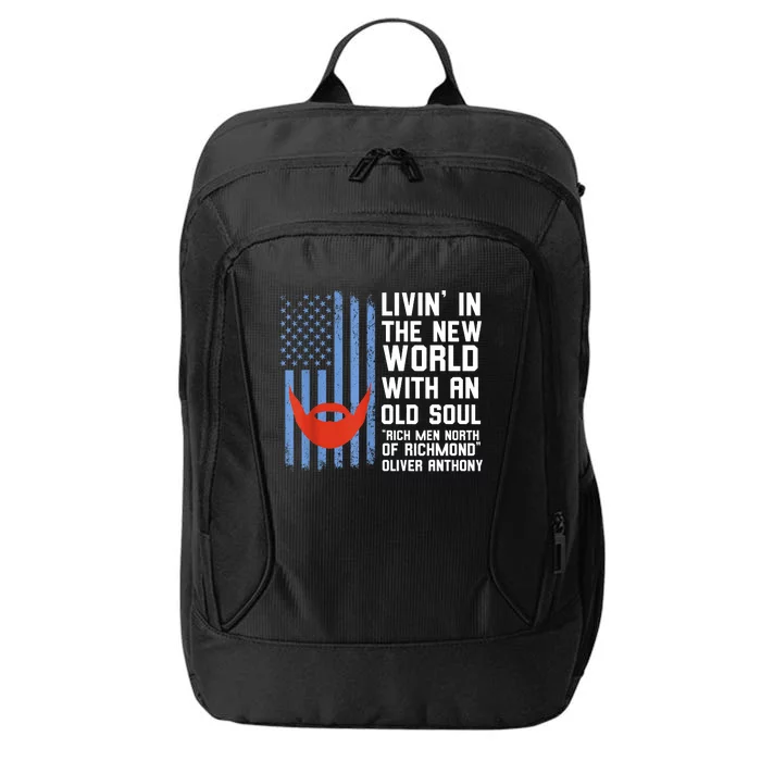 Blue Collar Oliver Anthony Rich Men North Of Richmond Flag City Backpack