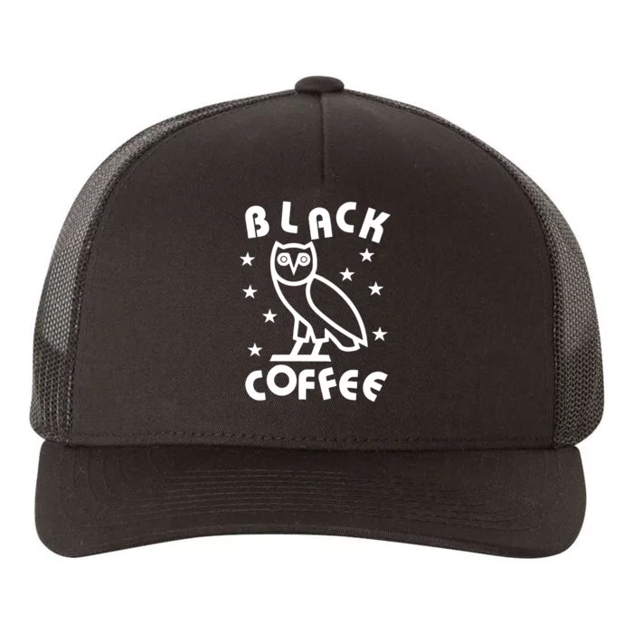 Black Coffee Ovo Yupoong Adult 5-Panel Trucker Hat