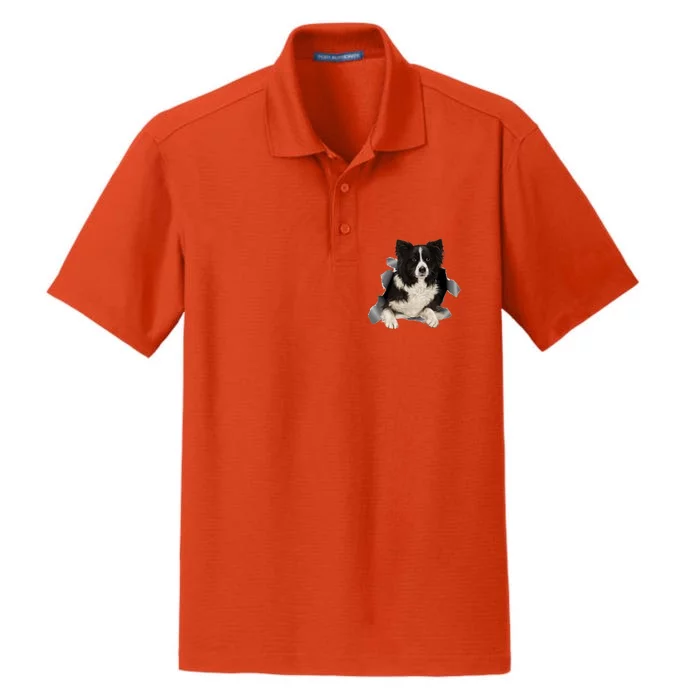 Border Collie Orn Cloth Funny Dag Lover Cat Owner Dog Dry Zone Grid Performance Polo