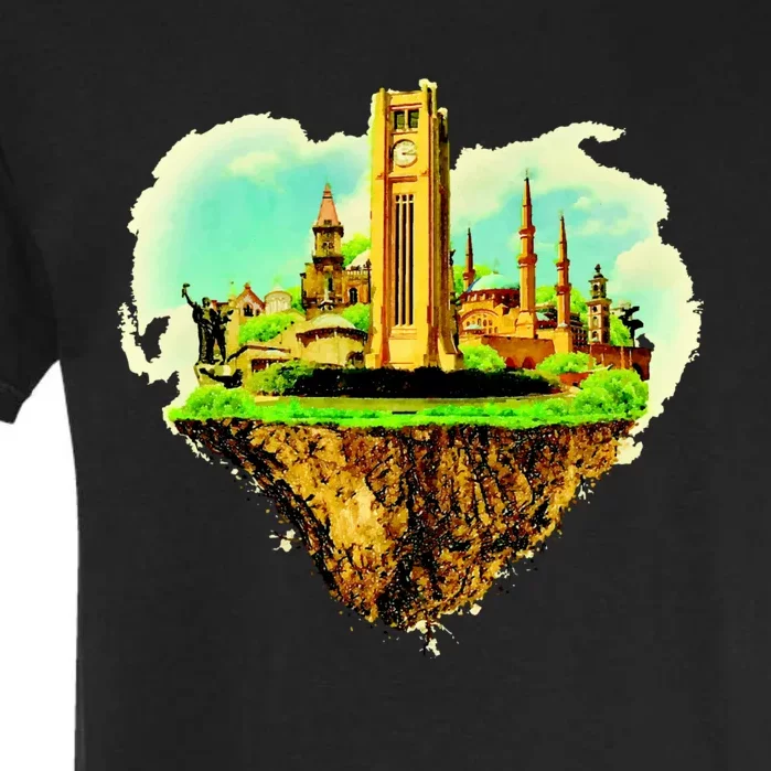 Beirut City On Floating Land Garment-Dyed Heavyweight T-Shirt