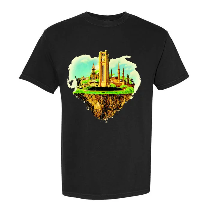 Beirut City On Floating Land Garment-Dyed Heavyweight T-Shirt